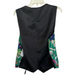 Nicole Miller  Vintage 90’s Vest Golf Theme Pattern Size Large 100% Silk Photo 2