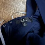 Lulus  Splendid Charisma Navy Ruffled Pleated One-Shoulder
Midi Dress Photo 3