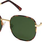  Classic Square Sunglasses for Women Men with Spring Hinge Sunnies Photo 0