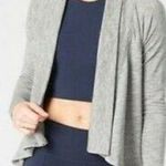 Athleta Light Gray Nirvana Wrap Cardigan Sweater S Photo 0