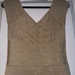 Gold Sparkle Party Dress Size M Photo 3