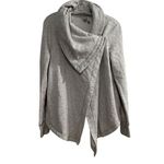Zella  Women's Shooting Star Drape Gray Cardigan Sweater Size S Open Front Photo 1
