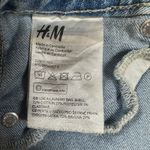 H&M  Women Jeans 2 Curvy Jeggings Ultra High Waist Ankle Length Ripped Light Wash Photo 5