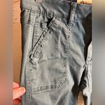 Democracy  Jeans Olive Green, high waist Studded Denim great pockets,frayed hem Photo 2