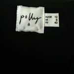 Princess Polly Black  cropped blouse with tie front detail. size 8. Photo 2