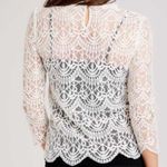 Altar'd State NWT Altar’d State Grace Blouse Sheer Ivory Cream Lace Top Women’s Size Small NEW Photo 6