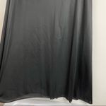 Vanity Fair Vintage Black Satin Maxi Dress Floal Bust Mesh Sz 38 Small Y2K Photo 6