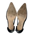 Manolo Blahnik  Black Suede Patent D’Orsay Pumps Bow Detail Women’s EU 38.5 Photo 7