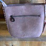 Montana West  | Dusty Rose Leather Crossbody Bucket Bag w/ Tooled Design Photo 5