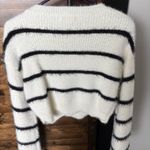GB  white and black striped crewneck sweater  Photo 1