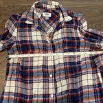 Old Navy Women’s  Blue, Red & Ivory Plaid Long Sleeve Shirt, Size XS Photo 3