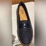 Clarks  Women's Sharon Gracie Slip-On Loafer Flats Suede Navy Photo 6