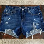 Seven7 Seven Dark Wash Denim Cutoffs 4" Inseam Size 8 Photo 0