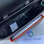 Michael Kors Black Manhattan Satchel Medium Contrast Trim Leather Photo 7