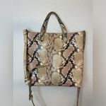 Madewell  NWT Women’s The ZiP Transport Crossbody Snake‎ Embossed Leather Edition Photo 2