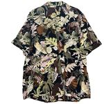 Sag Harbor  Sport Tropical Hawaiian Print Button Down Camp Shirt 1X Photo 5