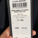 VERO MODA NWT  Helen Faux Wrap Minidress Night Sky Photo 3