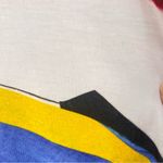 Imperfect Jess & Jane geometric sundress short sleeve stretchy wearable art Blue Photo 6