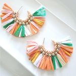Free People New! FP Emelie Raffia Earrings Photo 10