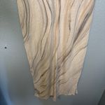 Raquel Allegra Womens Linen Blend Marble Print Beige Maxi Tank Dress Size Tan Size XS Photo 9