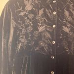April Cornell Velvet Button Up Shirt Medium Black Photo 11