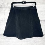 Anthropologie 1.STATE Black Side Zip Seamed Denim Skirt Size 28 Photo 2