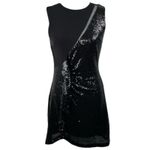 Laundry by Shelli Segal NWT Laundry Shelli Segal 8 Black Sequin Sleeveless Minidress Cocktail Party Sexy Photo 1