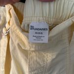 No Boundaries No‎ Boundaries Butter Yellow Cargo Baggy Wide Leg Cinch Parachute Pants XS 0-2 Photo 6