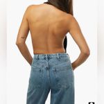 We Wore What Black Cowl Neck Halter Bodysuit Photo 2