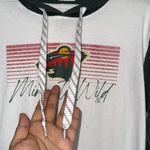 NHL MINNESOTA WILD Green and White 100% organic cotton Hoodie shirt M NWT Size M Photo 2