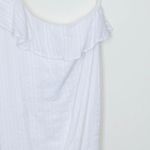 Cloth & Stone Cloth & Stone Womens One Shoulder Ruffle Dress Size M White Minimalist Beachy Photo 6