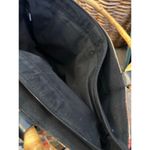 Chico's  Women's Bamboo Handles White Cat Beaded Tote Handbag Photo 4