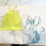 Free People Movement Ribbed Cropped Tank Top Bundle White Blue Yellow XS Photo 1