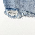 Free People WE THE FREE Ripped Distressed Blue Denim Jean Mini Skirt, Size 26 Photo 5