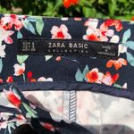 ZARA 50% OFF NEW Black Floral Shorts S Photo 3