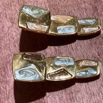 Authentic Monet 3 Tier Earrings for Pierced Ears Gold Photo 7