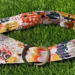 J.Crew  Vintage Bohemian Floral Patterned Fabric Belt S-M Photo 0
