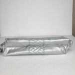 Lug Flash Cosmetic Pouch Silver Lay Flat Makeup Bag Case Photo 4