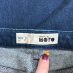 Topshop Moto Jamie Dark Wash Blue Flared Legs Mid Rise Jeans Retro Size W26 L36 Photo 5