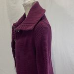 Athleta Sula Snap Front Cashmere Blend Plum Purple Cardigan Size L Photo 8