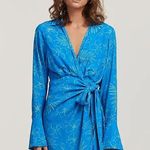 Charlie Holiday NWOT Amanda Floral Long Sleeve Tie Waist Minidress Photo 1