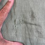 ZARA Women's  100% Linen Shirt Basic Light Khaki Green Loose Size XXL NWT #6836 Photo 8