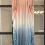 NWT! Soft Joie Ombre Sleeveless Runch Sides Bodycon Mini Dress Pink Photo 4