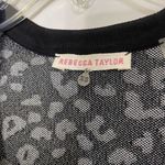 Rebecca Taylor  Revolve Leopard Stretch Knit black white Sweater Dress size XS Photo 5