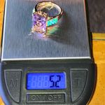 Rose de France Amethyst Sleeping Beauty Turquoise Sterling Silver Ring Size 7 Purple Photo 8