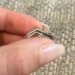 Vintage Silver Tone Wishbone Ring Size 5.5 Photo 4