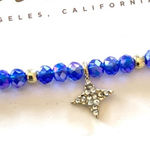 Ettika  Star Necklace Beaded Dainty Whimsical Choker Necklace NEW Blue Fairy NWT Photo 0