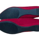 Kelly & Katie  red suede flats Photo 2