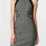 Mcginn Dress 6 Wool Silk Blend Black White Sheath Pearl Tweed Lined Worn Tv Show Photo 0