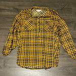 New York Laundry  Women’s Yellow and Black Plaid Shirt, 3/4 Sleeve, Size 3x Photo 0